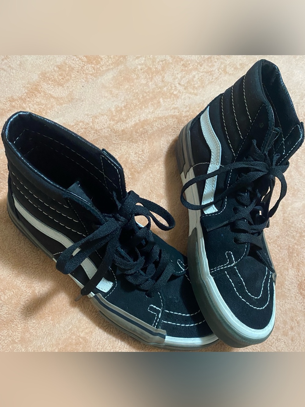 Vans Sk8-Hi Rearrange Utility Block Blk Deconstructed High Top Sneakers M6/W7.5